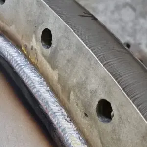 10mm 32615 to 316 flange MIG welding 10mm 32615 to 316 flange MIG welding