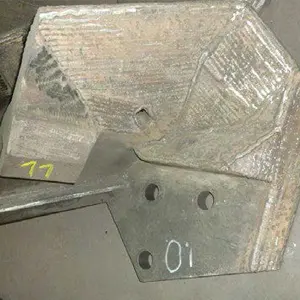 Borda de caçamba fabricada e revestida por soldagem Borda de caçamba fabricada e revestida por soldagem