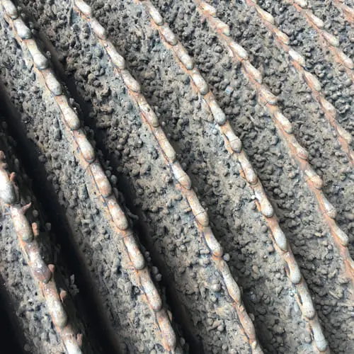 Repaired roll 1 buffer layer 2 hardfacing layers Repaired roll 1 buffer layer 2 hardfacing layers