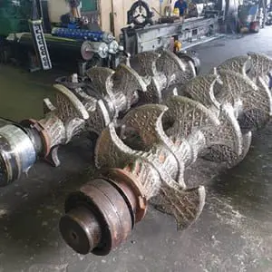 Waste Shredder Rotors after repair Waste Shredder Rotors after repair