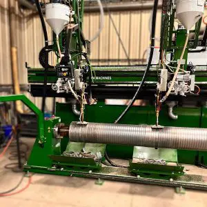 Twin head Roll Cladder delivered to a customer in the USA Twin head Roll Cladder delivered to a customer in the USA