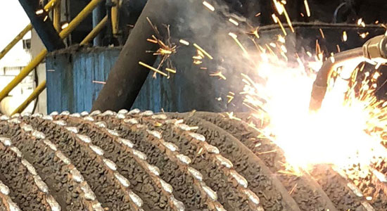 Cylindres de broyage de la canne à sucre